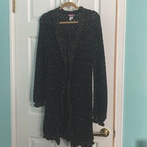 Cardigan ( black with gold accents)